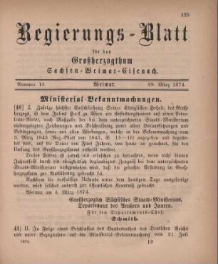 Nr. 10 : 29. März 1874
