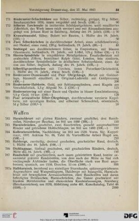 Waffen (Nr. 782-806)