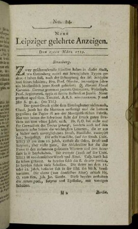 No. 24. Den 23ten März 1789.