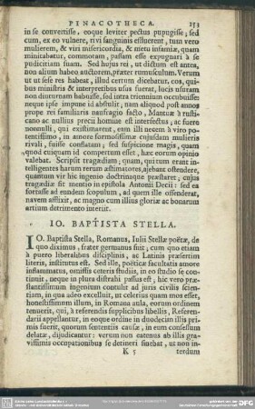 Jo. Baptista Stella