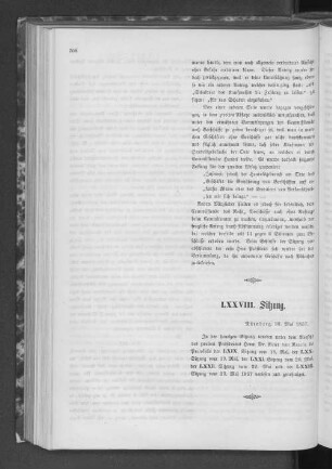 LXXVIII. Sitzung.