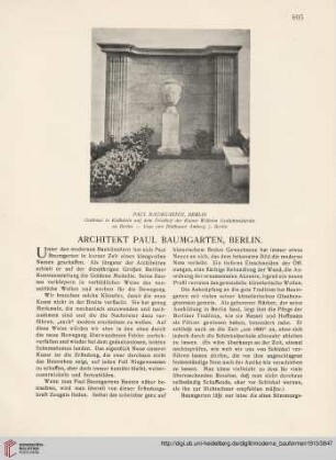 12: Architekt Paul Baumgarten, Berlin