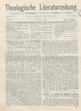 161-162 [Rezension] Jeremias, Alfred, Das Alte Testament im Lichte des Alten Orients. Handbuch zur biblisch-orientalischen Altertumskunde