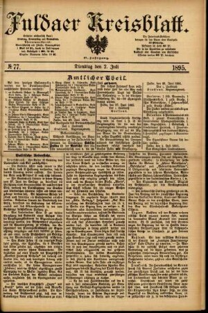 Ausgabe vom Dienstag, den 02. Juli 1895.