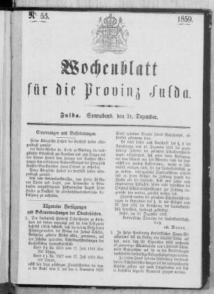 Nr. 53, Ausgabe vom 31. Dezember 1859