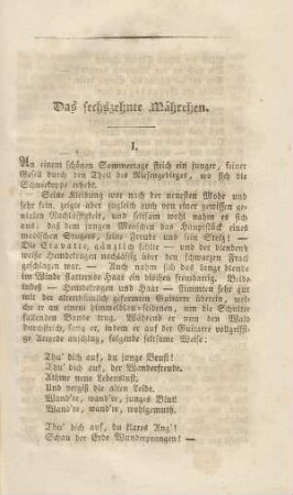 Das sechszehnte [fünfzehnte] Mährchen