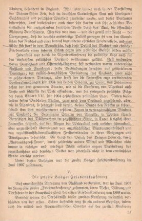 V. Die zweite Haager Friedenskonferenz