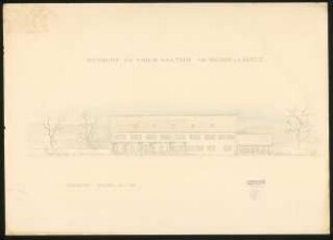 Gasthof, Werbellinsee: Ansicht Seeseite M 1:100