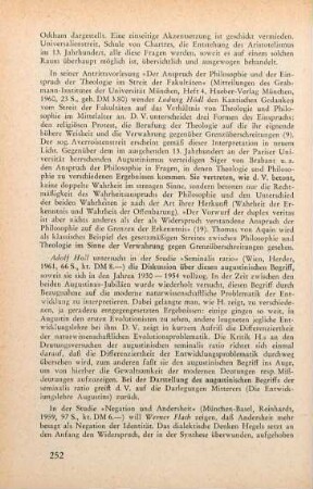 252 [Rezension] Holl, Adolf, Seminalis ratio