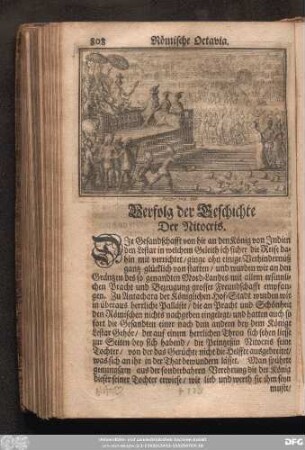 Verfolg der Geschichte Der Nitocris.