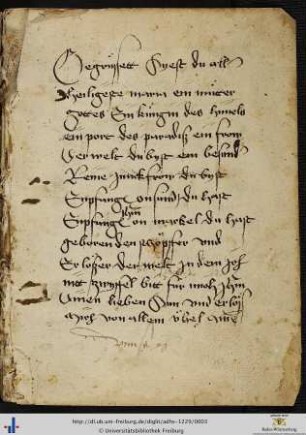 Handschrift.