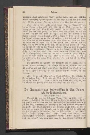 Die Neuendettelsauer Heidenmission in Neu-Guinea (Kaiser-Wilhelmsland)