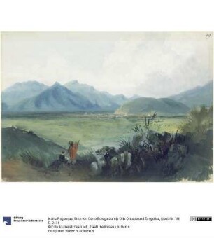 Blick von Cerro Borego auf die Orte Orizaba und Zongolica