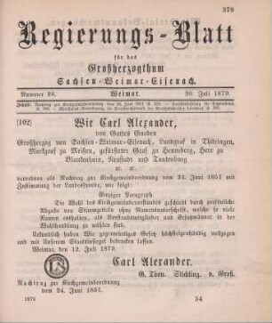 102. Nachtrag zur Kirchgemeindeordnung vom 24. Juni 1851