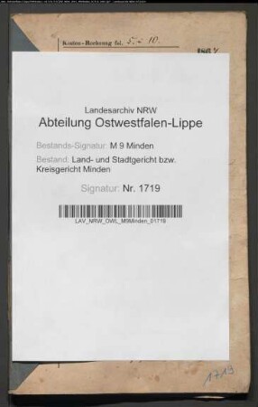 Sonstige: Prange genannt Bleke, Johann Friedrich; Sonstige: Prange genannt Bleke, Louise, geb. Edler: