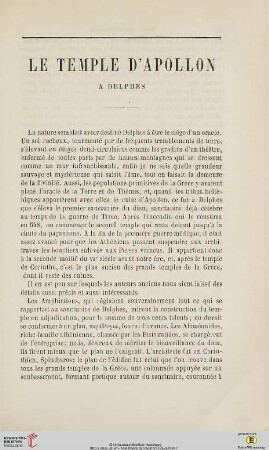 N.S. 8.1863: Le temple d'Apollon à Delphes