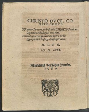 Christo Duce, Comite Cruce.