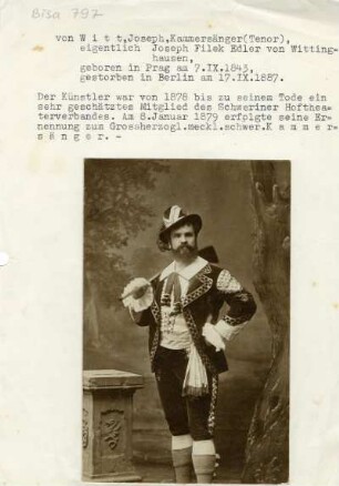 Witt, Josef von (1843-1887)