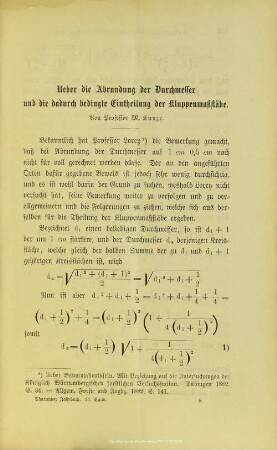 I.6. Ueber die Abrundung der Durchmesser und die dadurch bedingte Eintheilung der Kluppenmaßstäbe