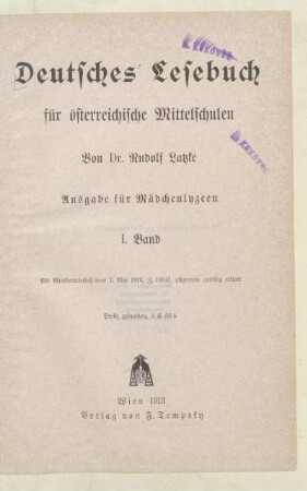 Band 1, [Schülerband]: [Band 1, [Schülerband]]