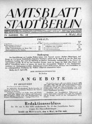 1932,18: Nr. 18, 1. Mai 1932