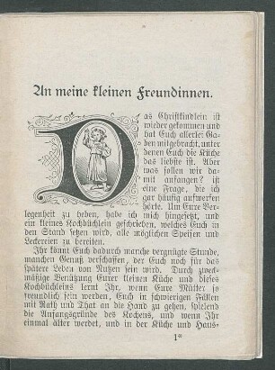 An meine kleinen Freundinnen.