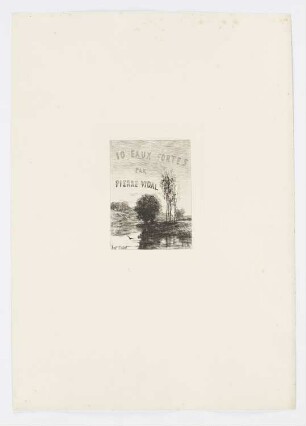 Titelblatt zu: "10 Eaux Fortes par Pierre Vidal"