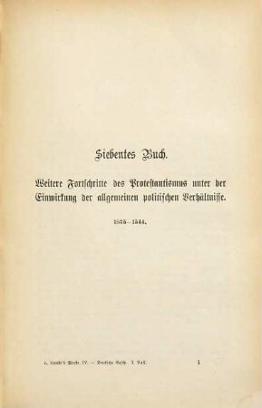 Leopold von Ranke's sämmtliche Werke, 4. Deutsche Geschichte im Zeitalter der Reformation ; 4