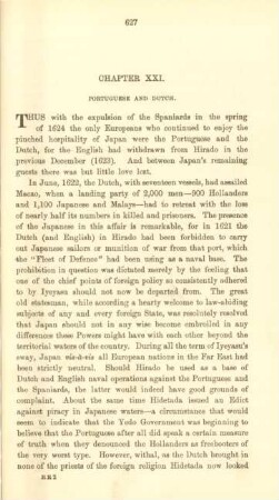 Chapter XXI. Portuguese and Dutch