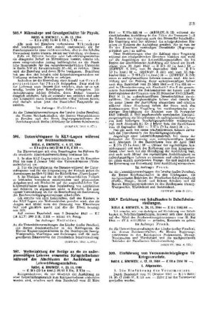 Einführung von Vorsemesterlehrgängen für Kriegsversehrte : [Amtliche Erlasse] ; [Amtlicher Teil]