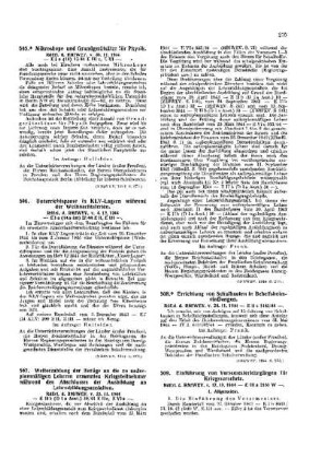 Einführung von Vorsemesterlehrgängen für Kriegsversehrte : [Amtliche Erlasse] ; [Amtlicher Teil]