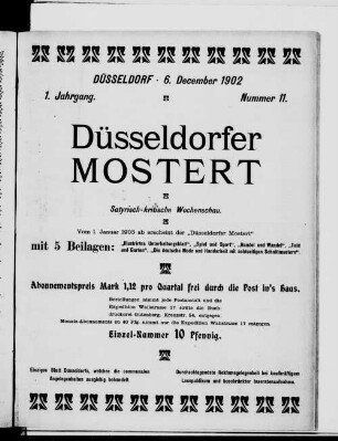 Düsseldorfer Mostert. 1902-1903