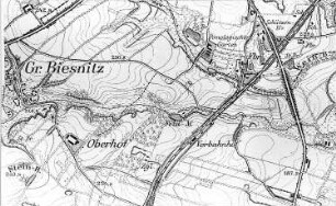 Görlitz-Weinhübel (bis 1936 Leschwitz). Meßtischblatt, Sekt. Görlitz, 1886