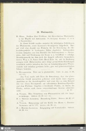 13. Photometrie