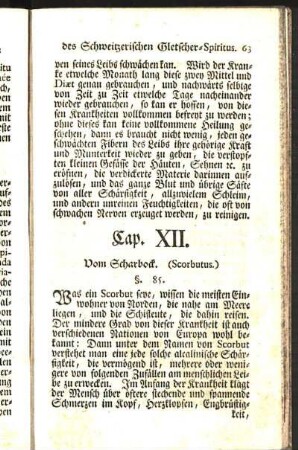 Cap. XII. Vom Scharbock. (Scorbutus.)