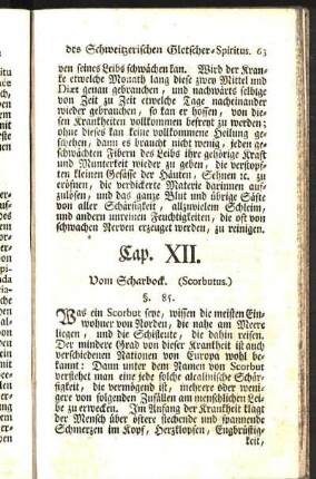 Cap. XII. Vom Scharbock. (Scorbutus.)