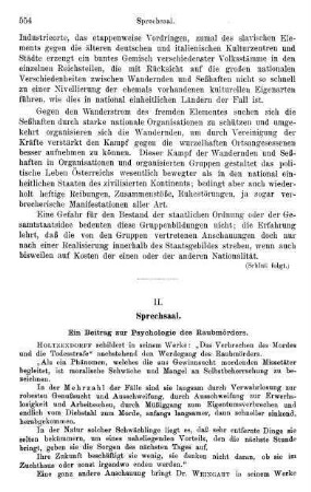 554-561, II. Sprechsaal