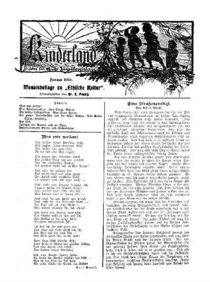 1914: Kinderland (Januar 1914)