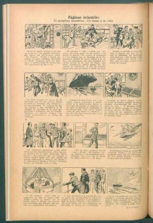 El aeroplano fantástico.- Un buque a la vista