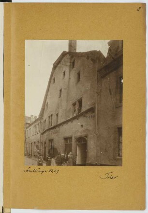 Gasthof Walsdorf, Trier: Ansicht (aus: Skizzen- und Fotoalbum 19)