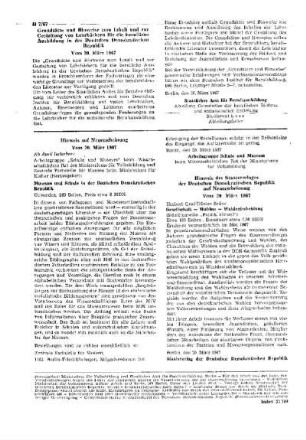 Hinweis auf Neuerscheinung : vom 20. März 1967
