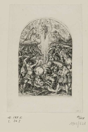 Bekehrung des Paulus, Blatt 18 der Folge "Gemälde von Rom"