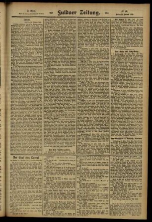 Zweite Ausgabe vom Freitag, den 28. Februar 1913.