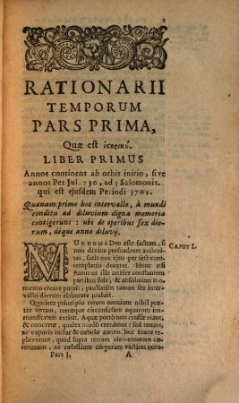 Rationarium temporum : in partes duas libros tredecim distributum, 1. - 526 S.