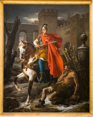 Frankreich. Centre. Indre et Loire. Tours. Cathedrale Saint Gatien. Gotik. Gemälde Saint Martin. Sankt Martin