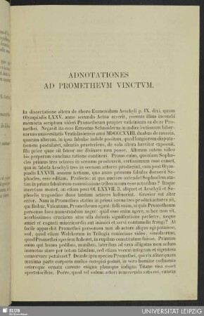Adnotationes ad Promethevm vinctvm