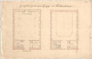 Voit, August von; Kirchheimbolanden; Synagoge - Grundrisse
