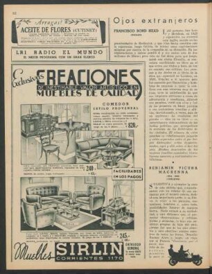 Ojos extranjeros sobre rutas argentinas - Francisco Bond Head [y] Benjamin Vicuña Mackenna [y] William Mac Cann