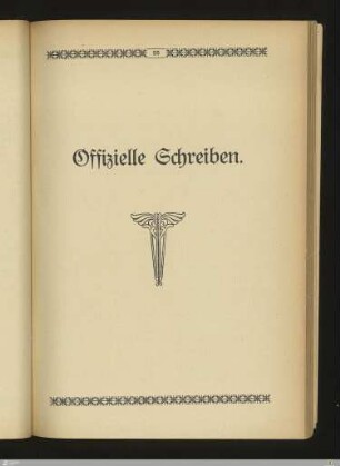 Offizielle Schreiben
