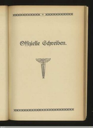 Offizielle Schreiben